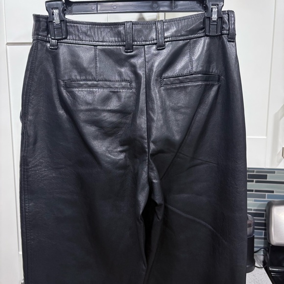Aritzia Babaton faux leather straight leg pants - Picture 3 of 6